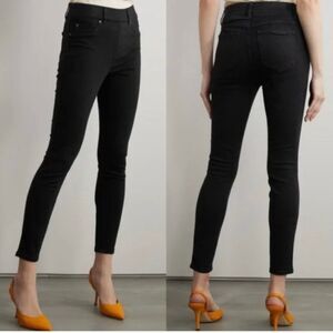 EC Spanx Skinny Ankle Jeans Black High Rise Pull-On size XL